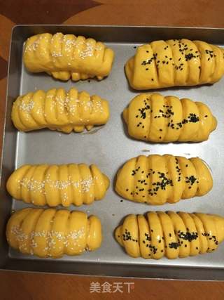 #信任之美#南瓜肉松卷和南瓜豆沙卷的做法步骤:16