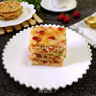 萝卜丝火腿鸡蛋饼的做法步骤:6