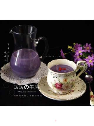 #信任之美#紫薯奶昔的做法步骤:5