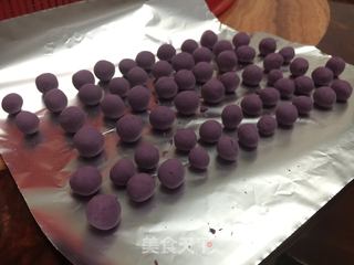红糖紫薯汤圆糯米粥的做法步骤:7