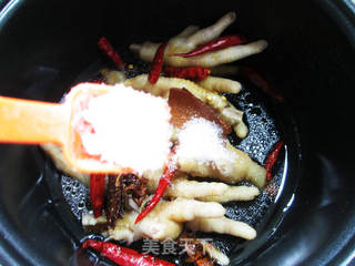 ＃信任之美＃青菜焖鸡爪 的做法步骤：8