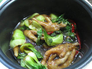 ＃信任之美＃青菜焖鸡爪 的做法步骤：10