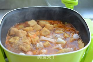 #信任之美#辣白菜海鲜锅的做法步骤:5