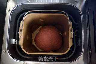 味蕾极致享受,红曲蔓越莓面包的做法步骤:5