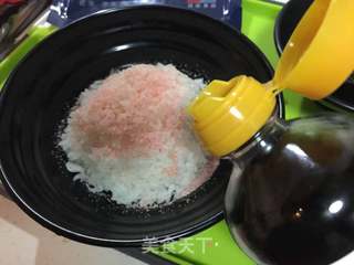#信任之美#烟熏三文鱼茶泡饭的做法步骤:6