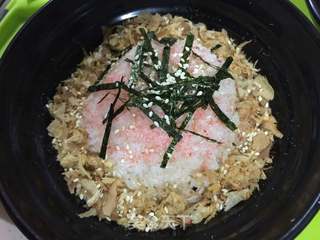 #信任之美#烟熏三文鱼茶泡饭的做法步骤:8