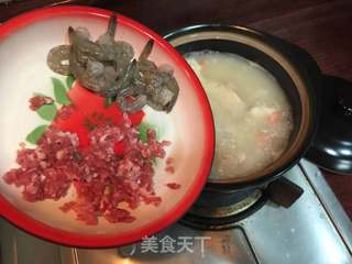 螃蟹鸭脯砂锅粥的做法步骤:9