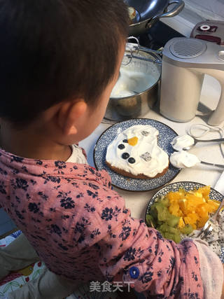 渐变奶油裸蛋糕——小朋友自制生日蛋糕的做法步骤:19
