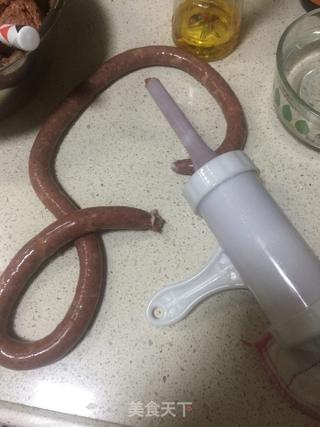 #信任之美#自制蒜香肠的做法步骤:6