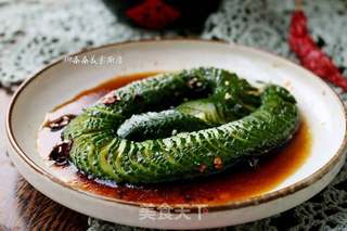 酸辣蓑衣黄瓜的做法步骤:11