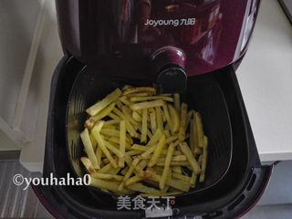 #信任之美#炸薯条(无油)的做法步骤:6