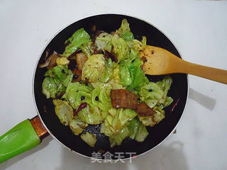 #信任之美#小炒圆白菜的做法步骤:10