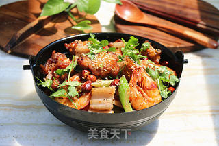 #信任之美#干锅鸡翅虾的做法步骤:13
