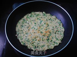 #信任之美#燕麦韭菜鸡蛋饼的做法步骤:7
