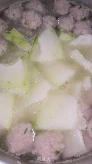 东瓜肉圆汤的做法步骤:4