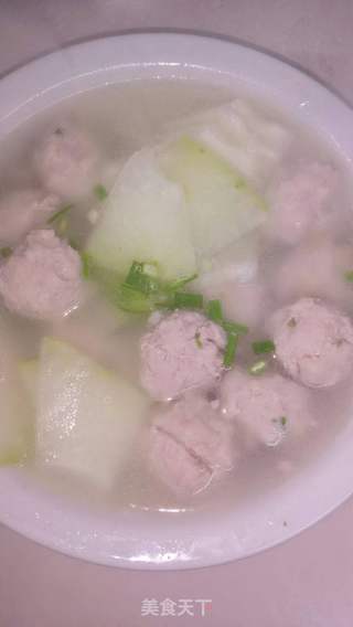 东瓜肉圆汤的做法步骤:5