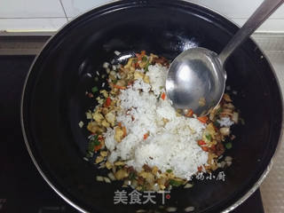 #信任之美#田园炒饭的做法步骤:6