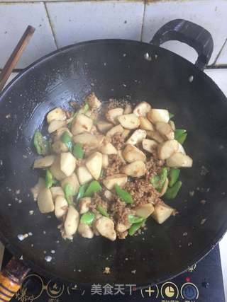 #信任之美#蚝油肉末杏鲍菇的做法步骤：9
