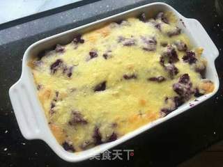 【芝士焗番薯】 甜甜蜜蜜,香糯柔软味道还不错的做法步骤:5