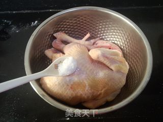 #信任之美#盐焗鸡的做法步骤：3