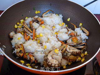#信任之美#蟹炒饭的做法步骤:6