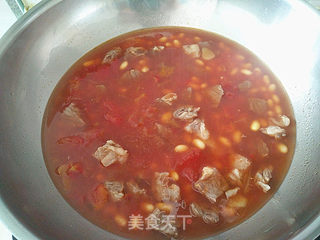 #信任之美#【黄豆牛腩西红柿汤】的做法步骤：6