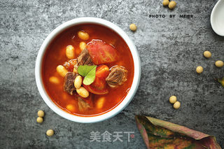 #信任之美#【黄豆牛腩西红柿汤】的做法步骤:9