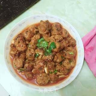 #信任之美#豆腐丸子(糖醋豆腐丸子)的做法步骤:14