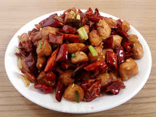 辣子鸡丁的做法步骤:8
