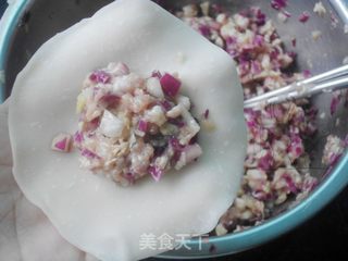 #信任之美#白菜紫甘蓝猪肉饺子的做法步骤:6
