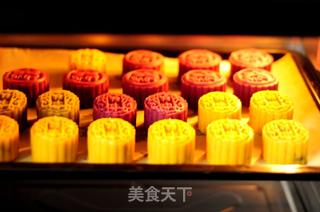 #信任之美#巧克力味桃山皮月饼的做法步骤:13