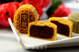 #信任之美#巧克力味桃山皮月饼的做法步骤:18