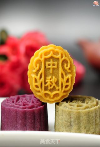 #信任之美#巧克力味桃山皮月饼的做法步骤:20