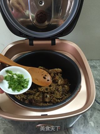 #信任之美#豉香排骨煲仔饭的做法步骤:8