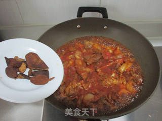 #信任之美#茄汁陈皮牛筋的做法步骤:9