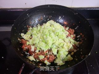 #信任之美#翡翠大白菜肉馅饺子的做法步骤:9