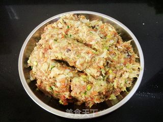 #信任之美#翡翠大白菜肉馅饺子的做法步骤:10
