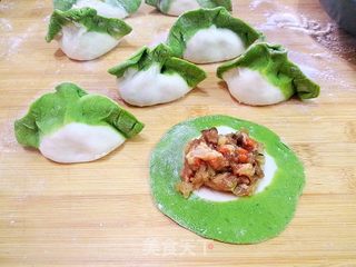 #信任之美#翡翠大白菜肉馅饺子的做法步骤:22