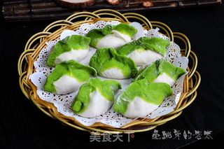 #信任之美#翡翠大白菜肉馅饺子的做法步骤:23