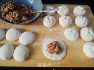 #信任之美#大白菜肉馅生煎包的做法步骤:6