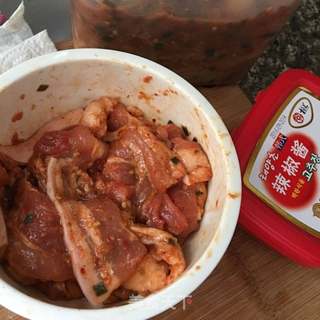 香煎五花肉的做法步骤:2