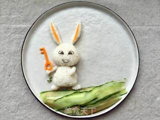 #信任之美#萌宠兔子饭团的做法步骤:8