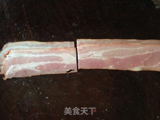芝士培根蒜苗卷的做法步骤:2