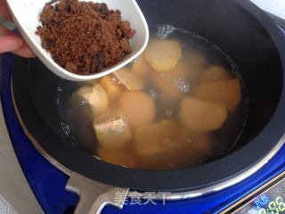 红薯栗子糖水的做法步骤:4