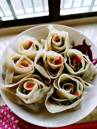 #信任之美#玫瑰花饺子的做法步骤:12