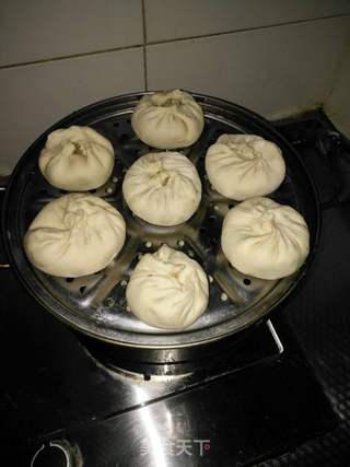 白菜猪肉大包子的做法步骤:5