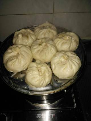 白菜猪肉大包子的做法步骤:6