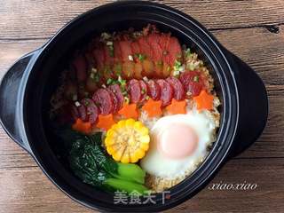 #信任之美#腊味煲仔饭的做法步骤:13