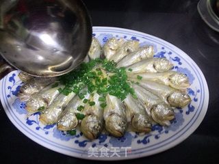 #信任之美#微波炉版清蒸梅童鱼的做法步骤:6