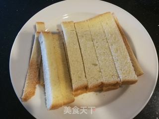 #信任之美# 蒜香吐司条的做法步骤:4